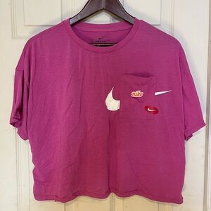 Pink Nike Crop Top